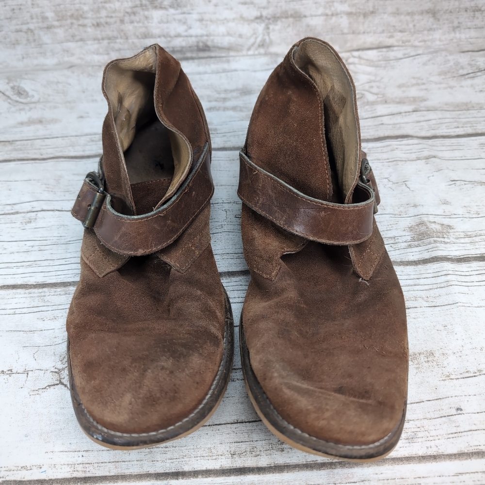 All Saints Brown Suede Ankle Boots Size 41